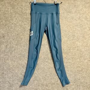 Peloton Pants Womens Small Blue High Rise Leggings Pockets Athletic USA
